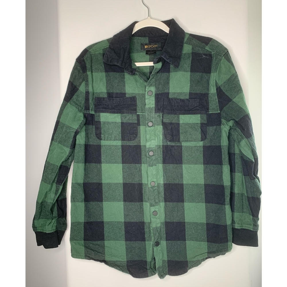 Green Plaid Shacket